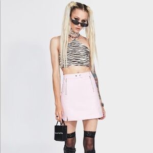 4SI3NNA | PINK ROYCE MINI SKIRT S